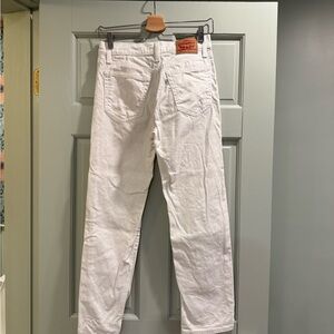 Levi's wedgie Straight White Jeans